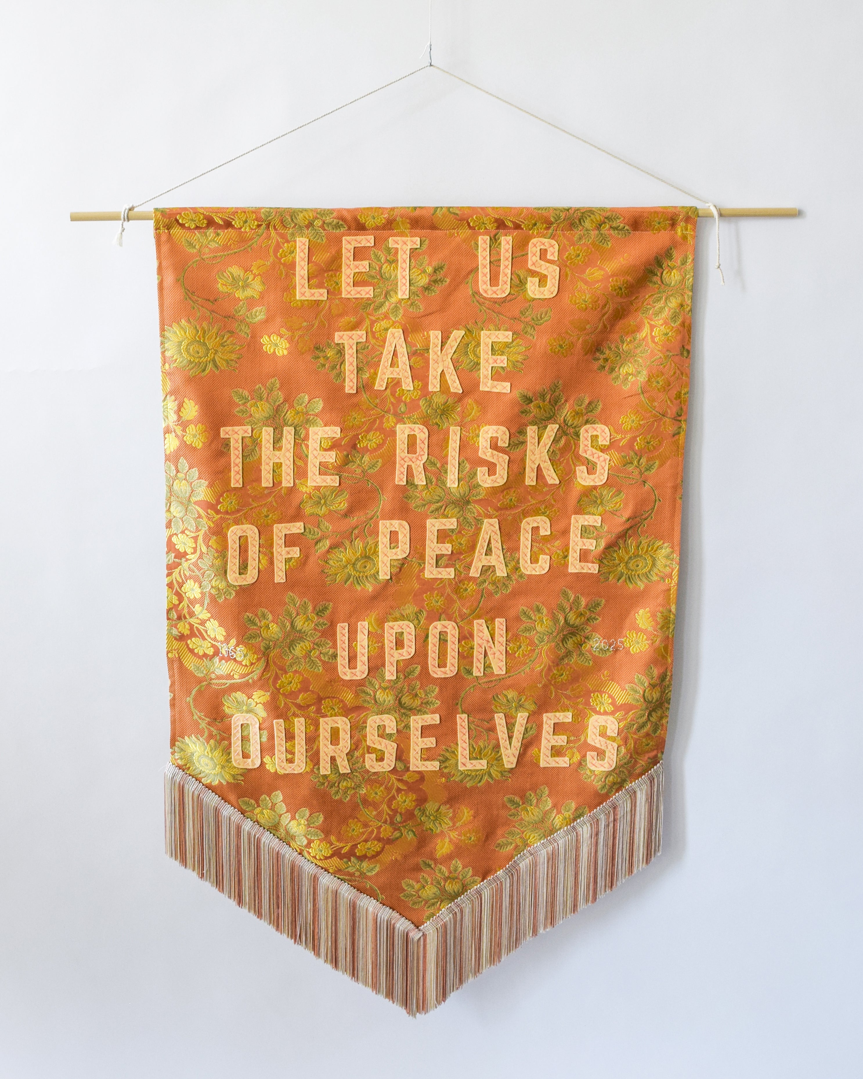 Let us Take the Risks of Peace Upon Ourselves