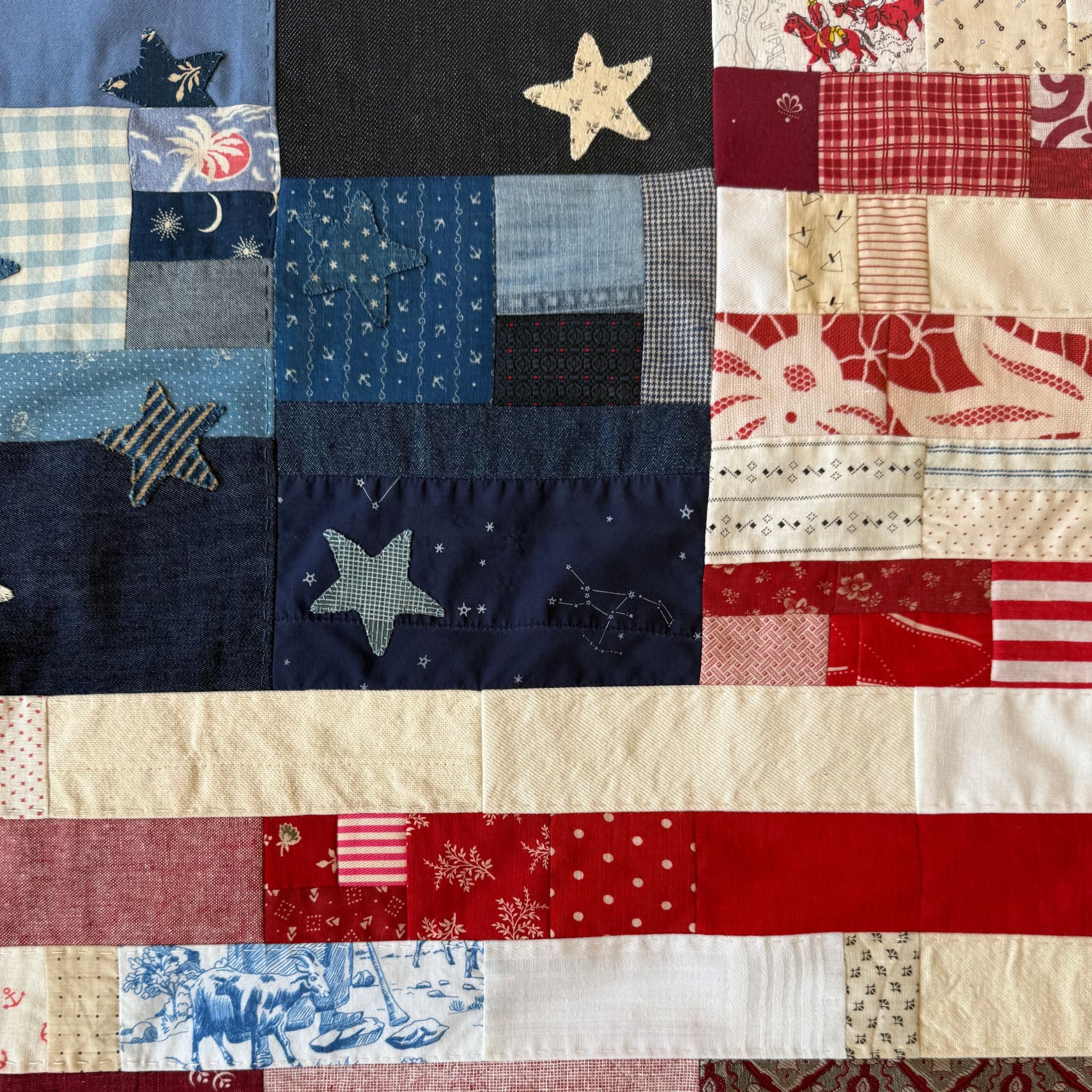 Large Handmade American Flag