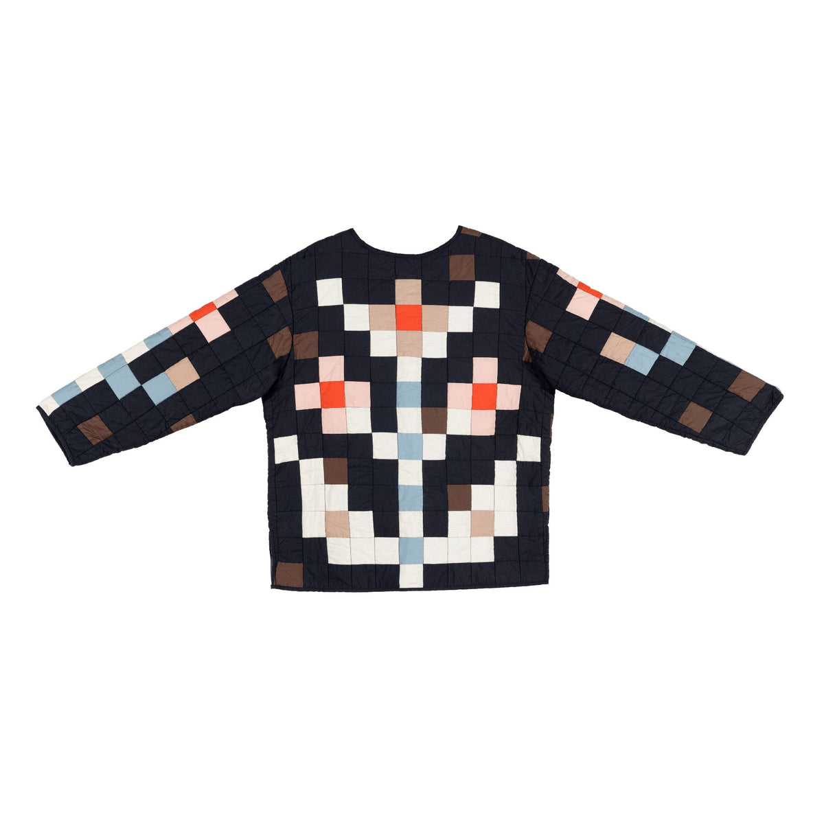 Black Flower Quilt Coat - Rubinski Works x Haptic Lab