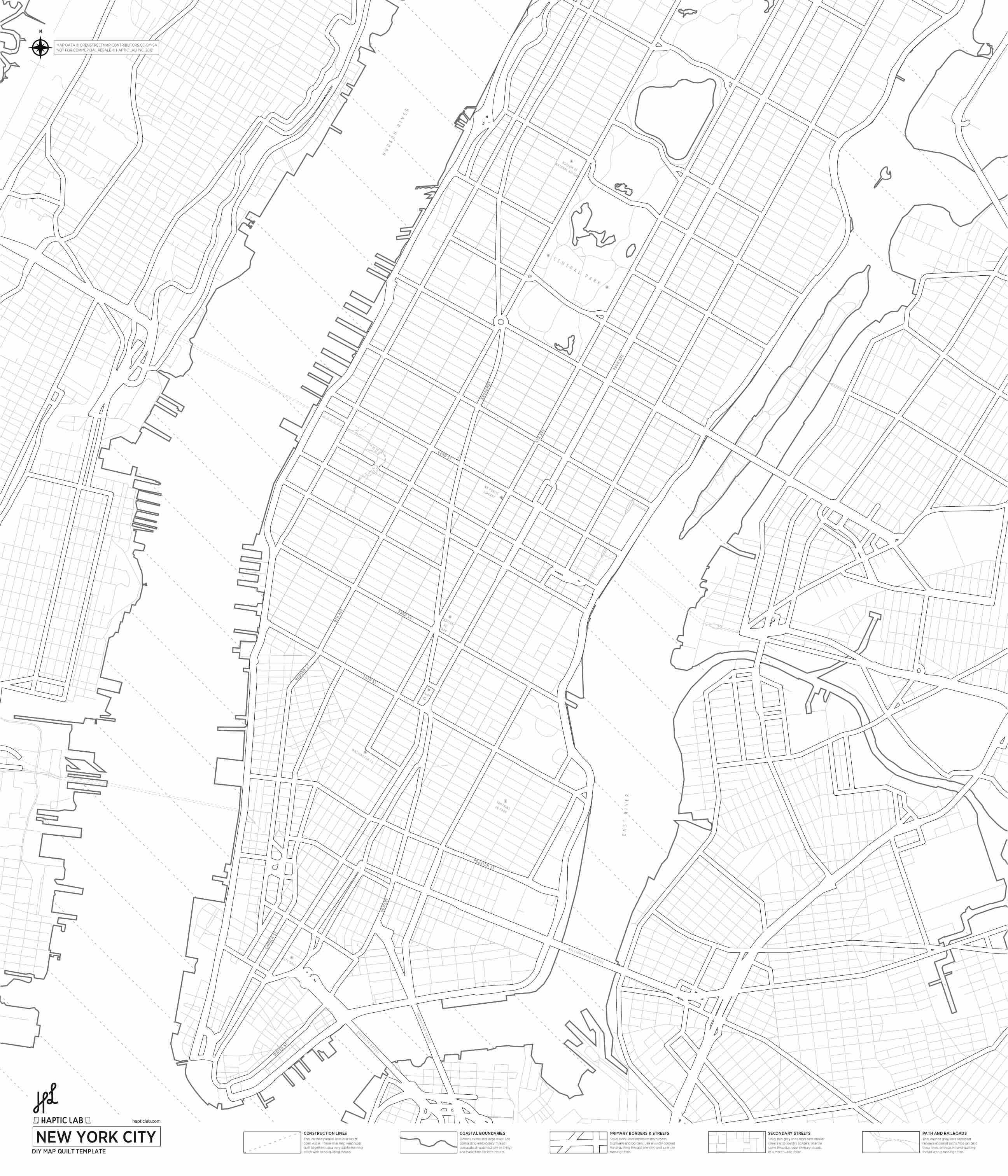 DIY Map Quilts (Print-At-Home) - Haptic Lab