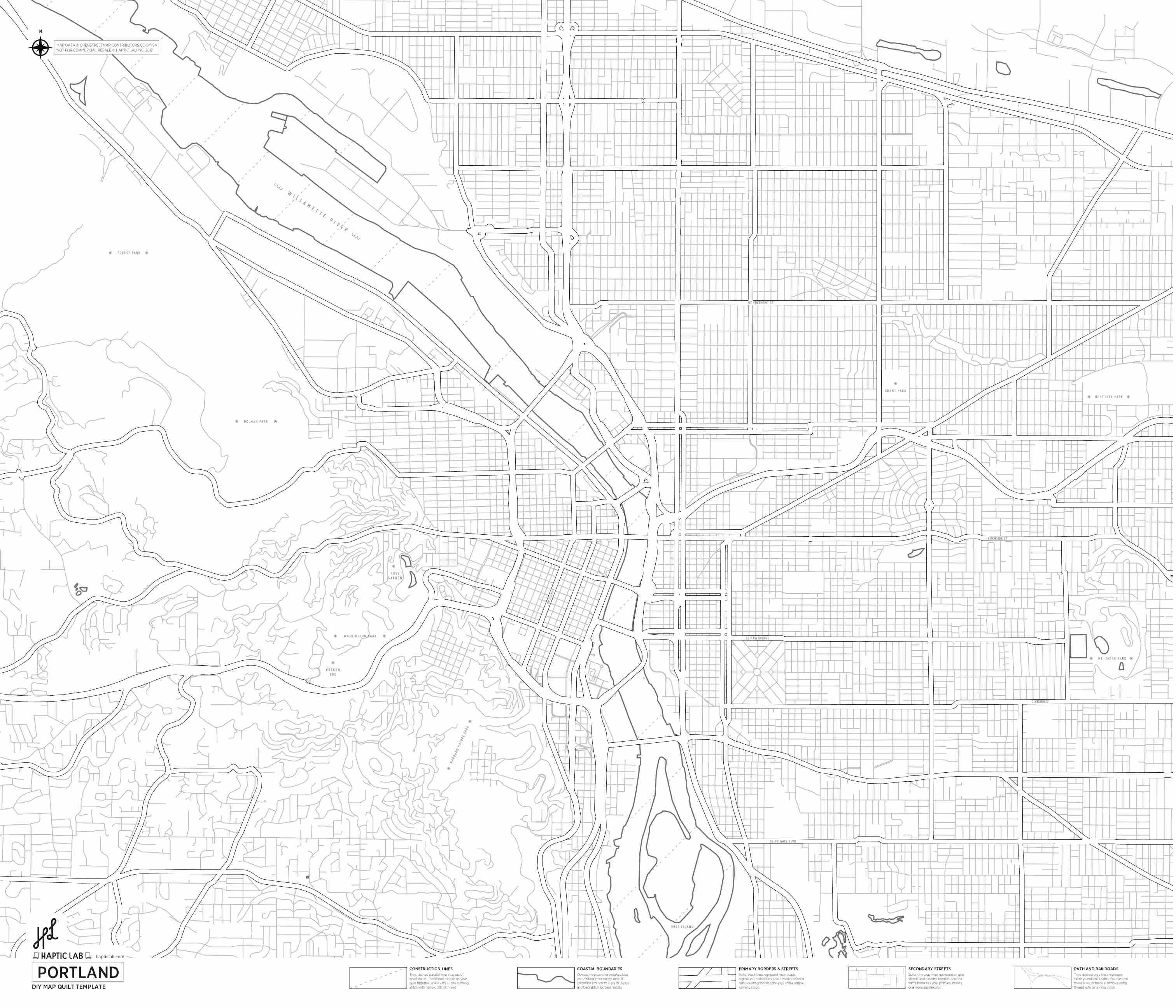 DIY Map Quilts (Print-At-Home) - Haptic Lab