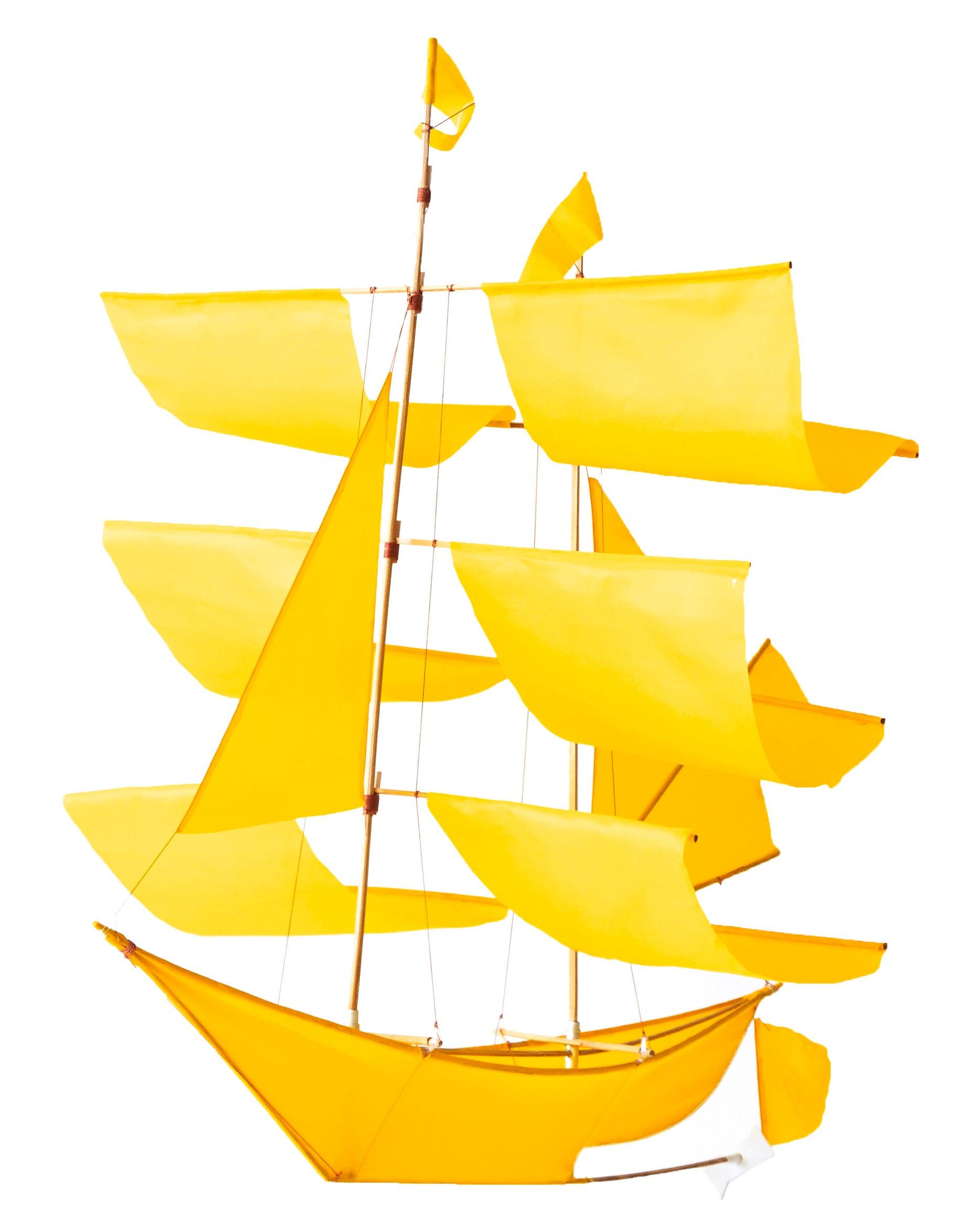 The classic Sailing Ship Kite by Haptic Lab doubles as a baby mobile.