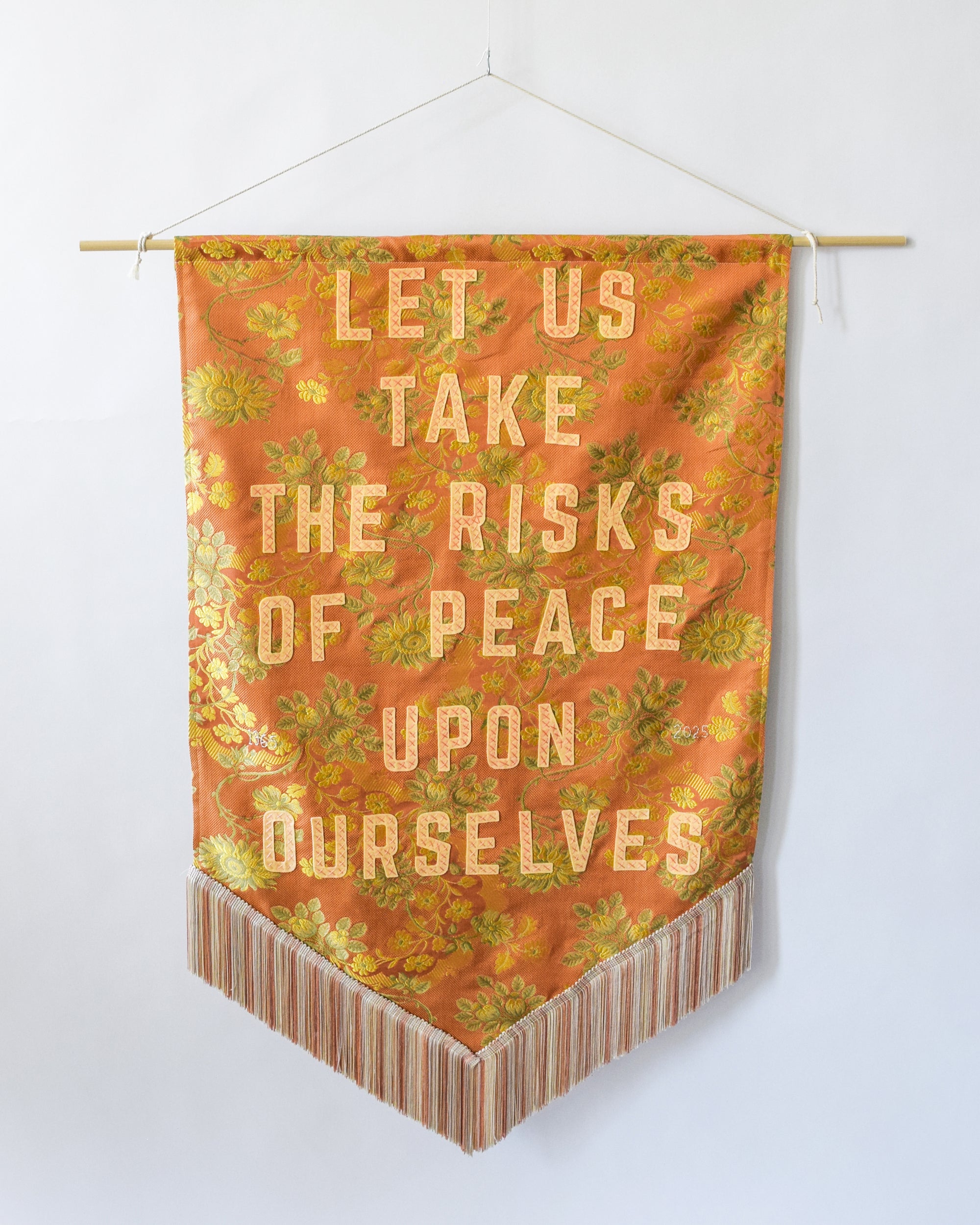 Let us Take the Risks of Peace Upon Ourselves