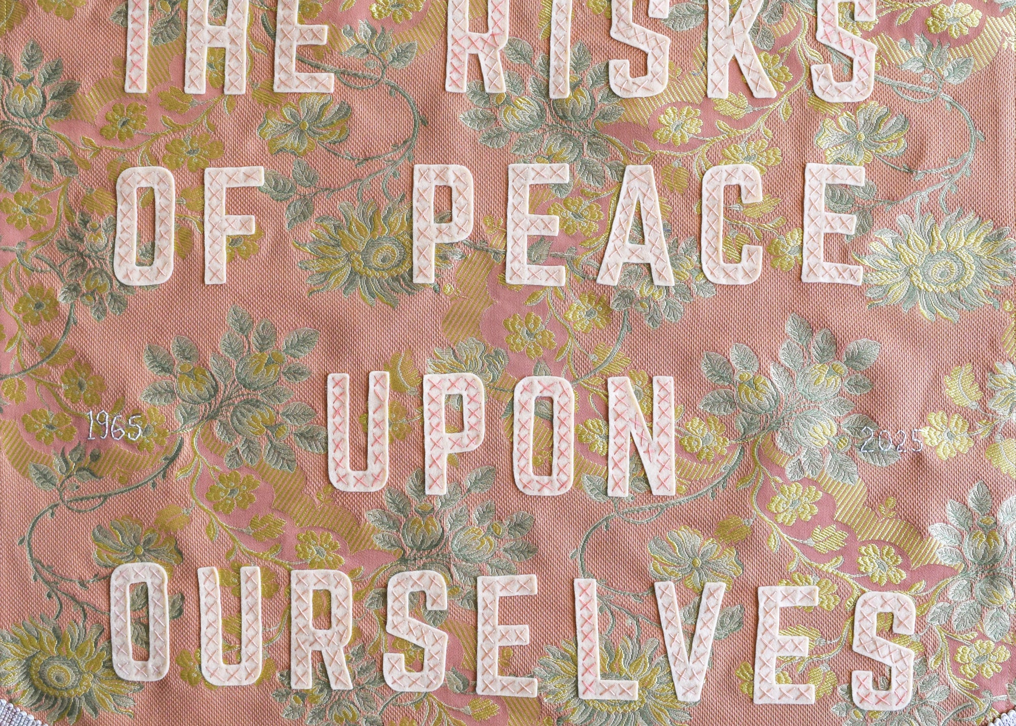 Let us Take the Risks of Peace Upon Ourselves