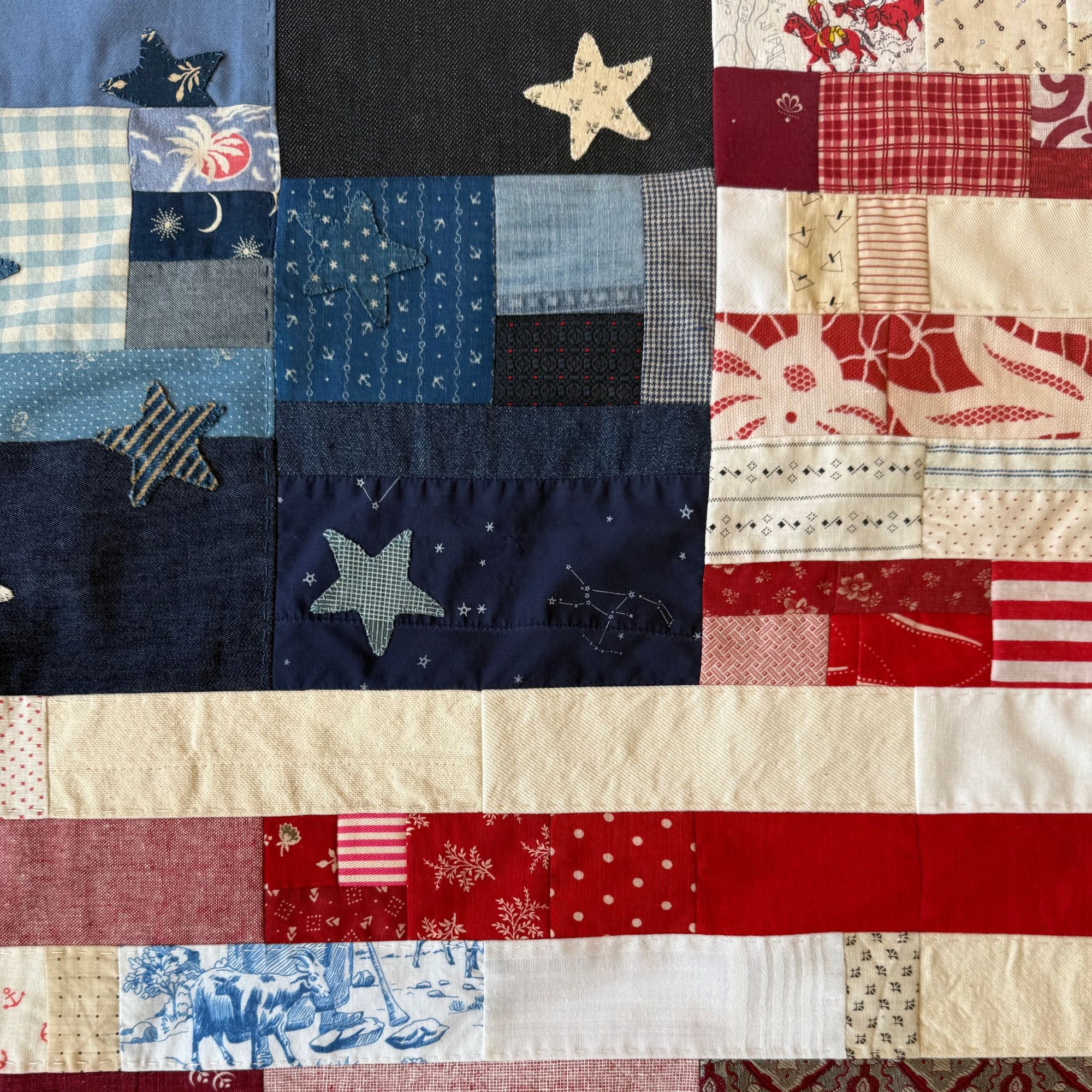 Large Handmade American Flag