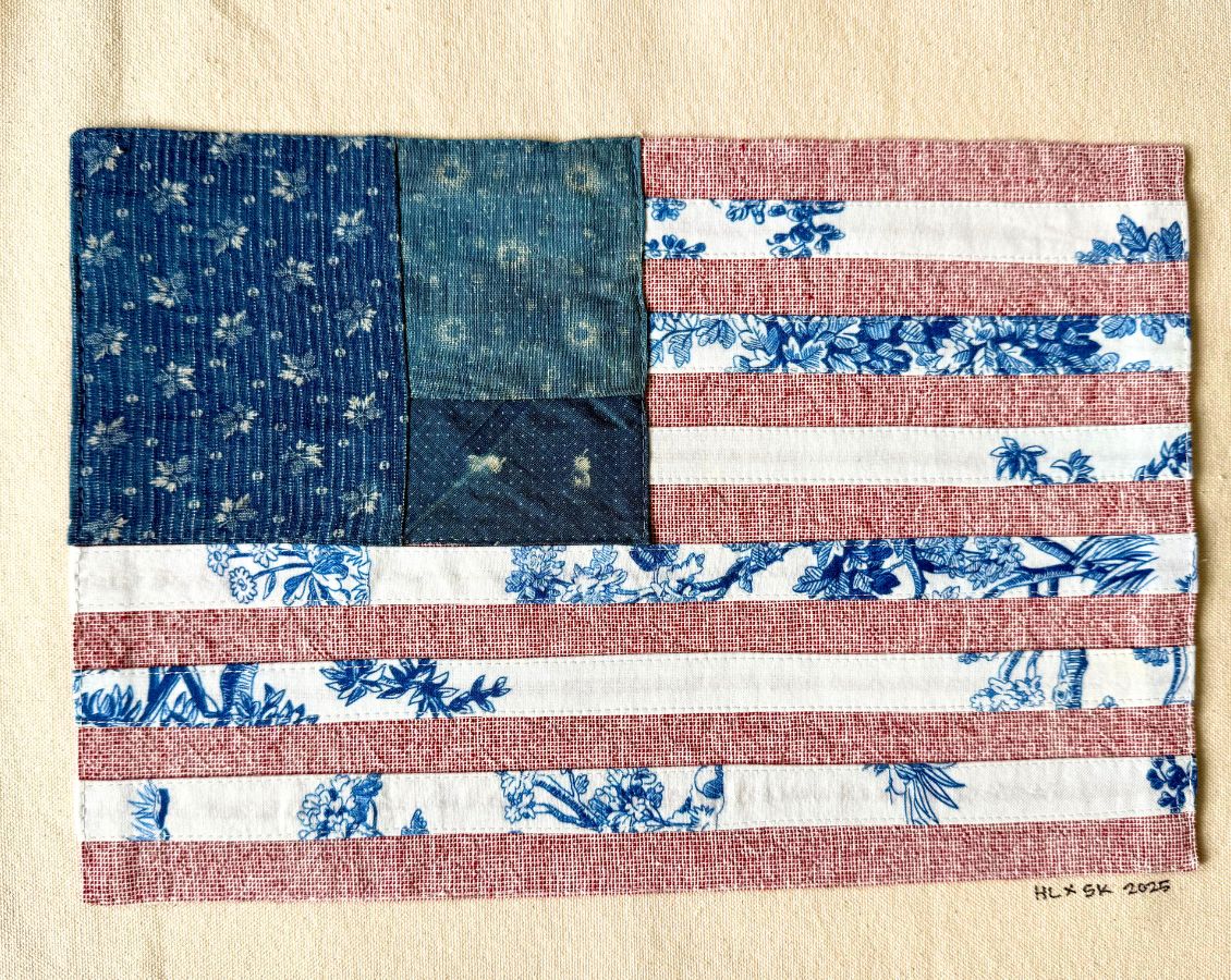 Handmade American Flag - Floral Collection