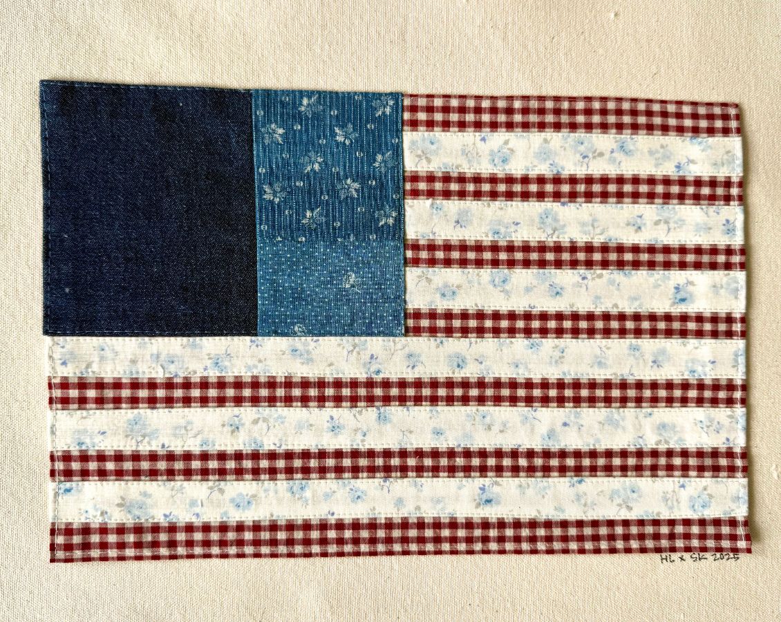 Handmade American Flag - Floral Collection