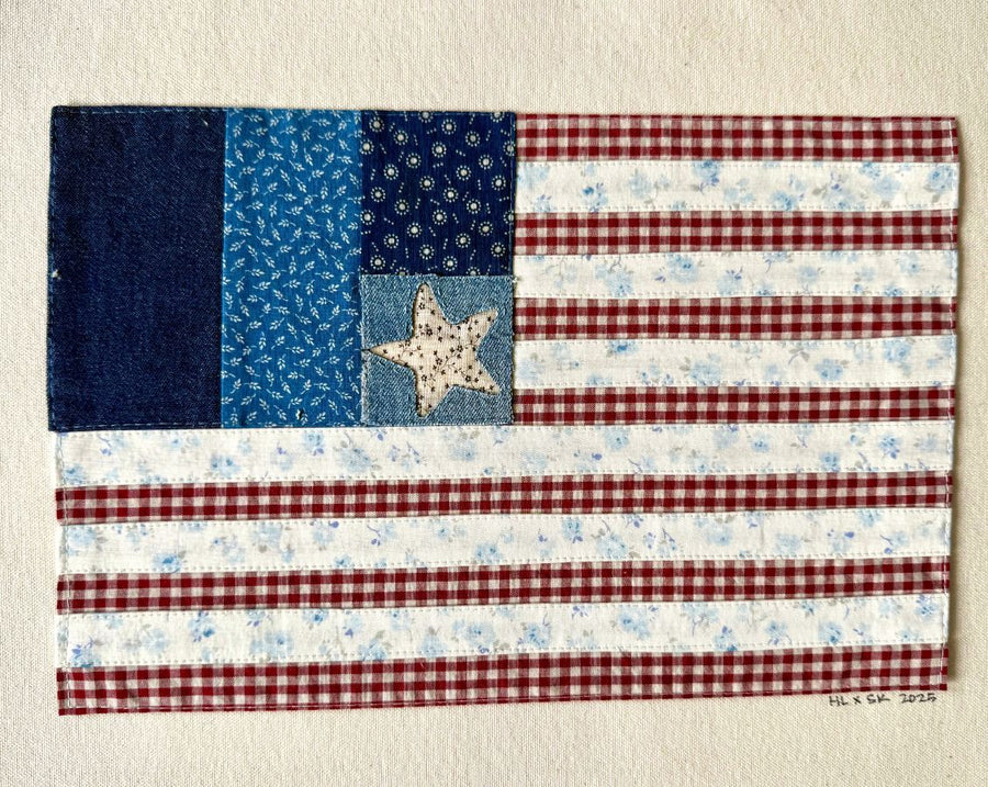 Handmade American Flag - Floral Collection