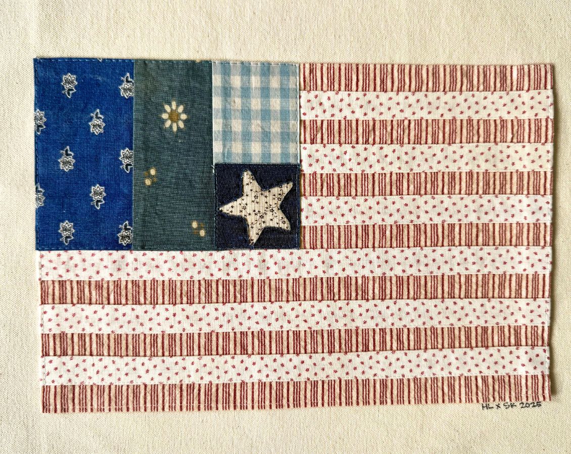 Handmade American Flag - Floral Collection
