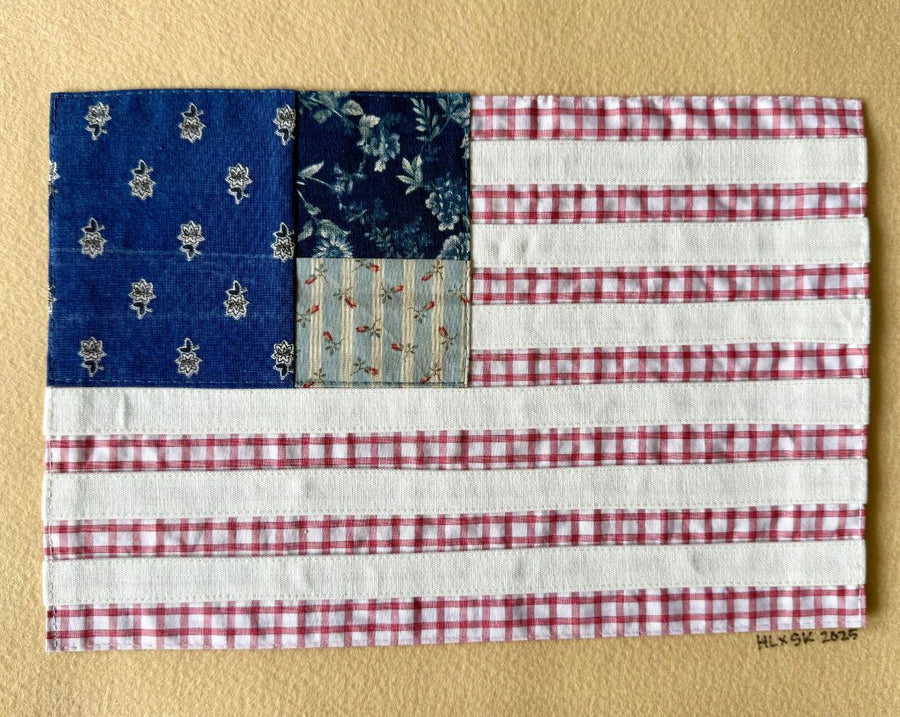 Handmade American Flag - Floral Collection