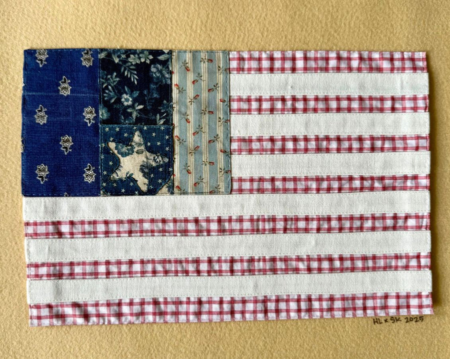 Handmade American Flag - Floral Collection