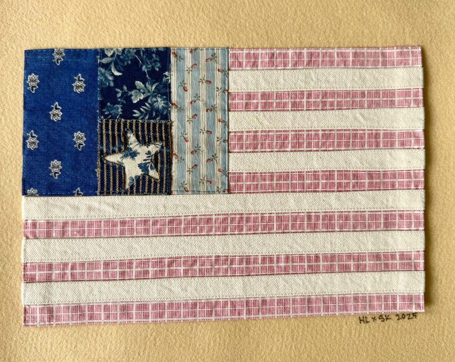 Handmade American Flag - Floral Collection