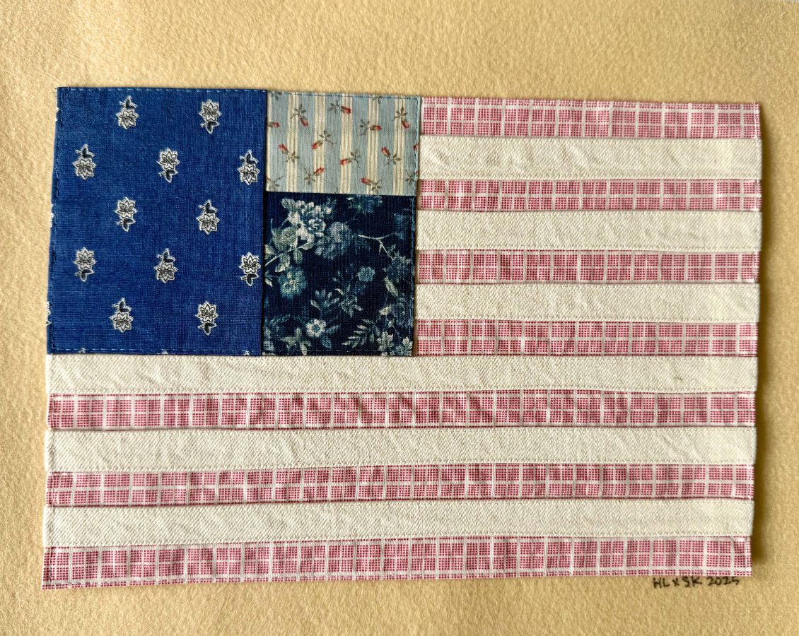 Handmade American Flag - Floral Collection