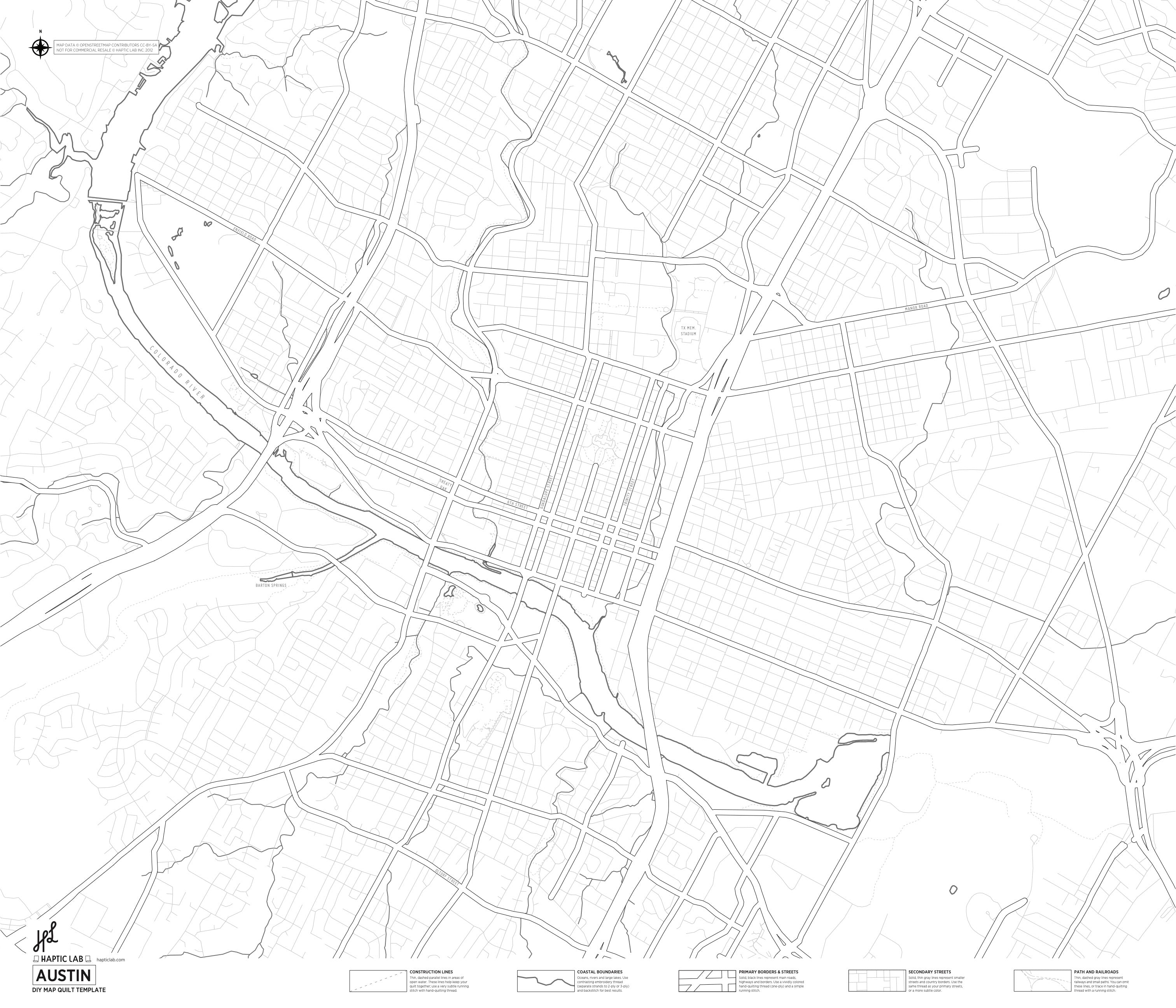 DIY Map Quilts (Print-At-Home)