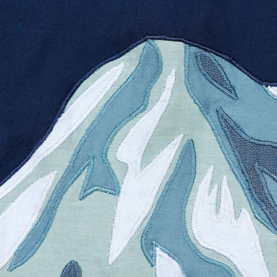 Detail shot of the peak of Denali, Mountain Portrait, Haptic Lab