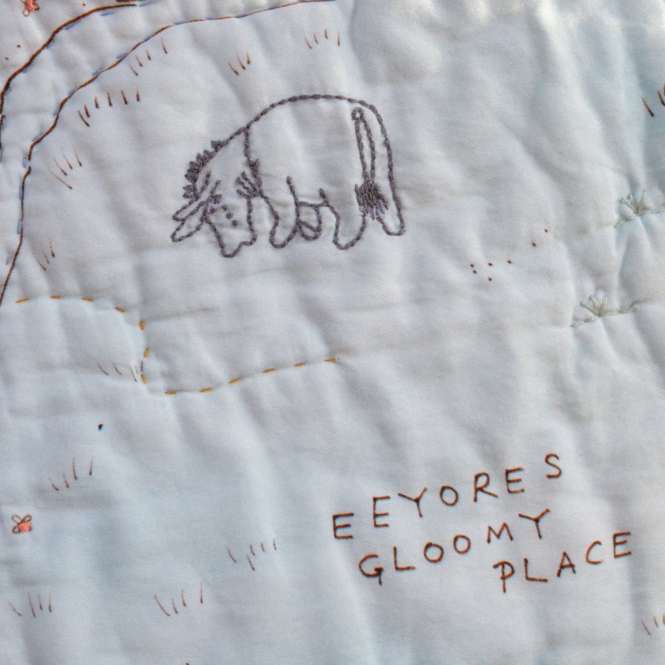 Eeyore's Gloomy Place on the Hundred Acre Wood Map 