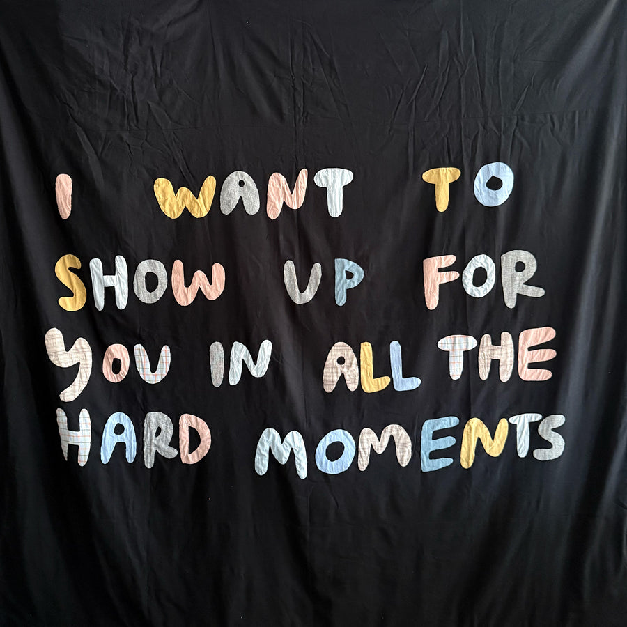 I want to hold you Duvet Cover (OOAK)