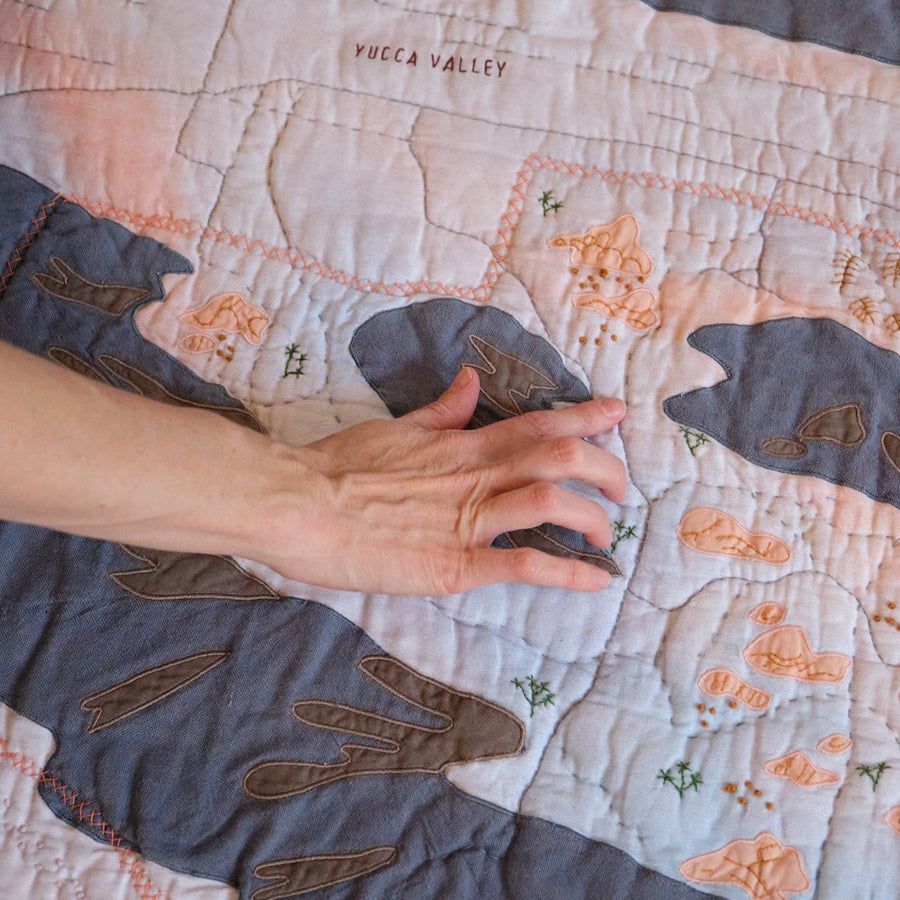 Joshua Tree  Quilt_close up of the Yuca Valley 