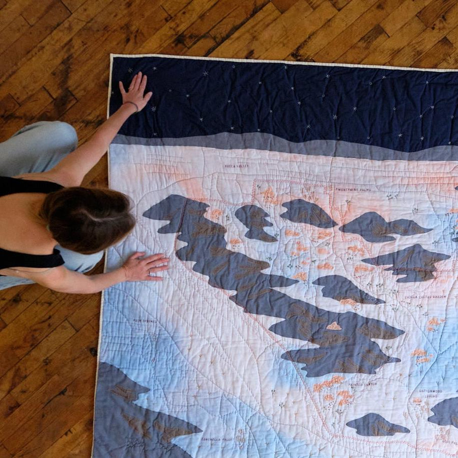 Joshua Valley quilt from above 