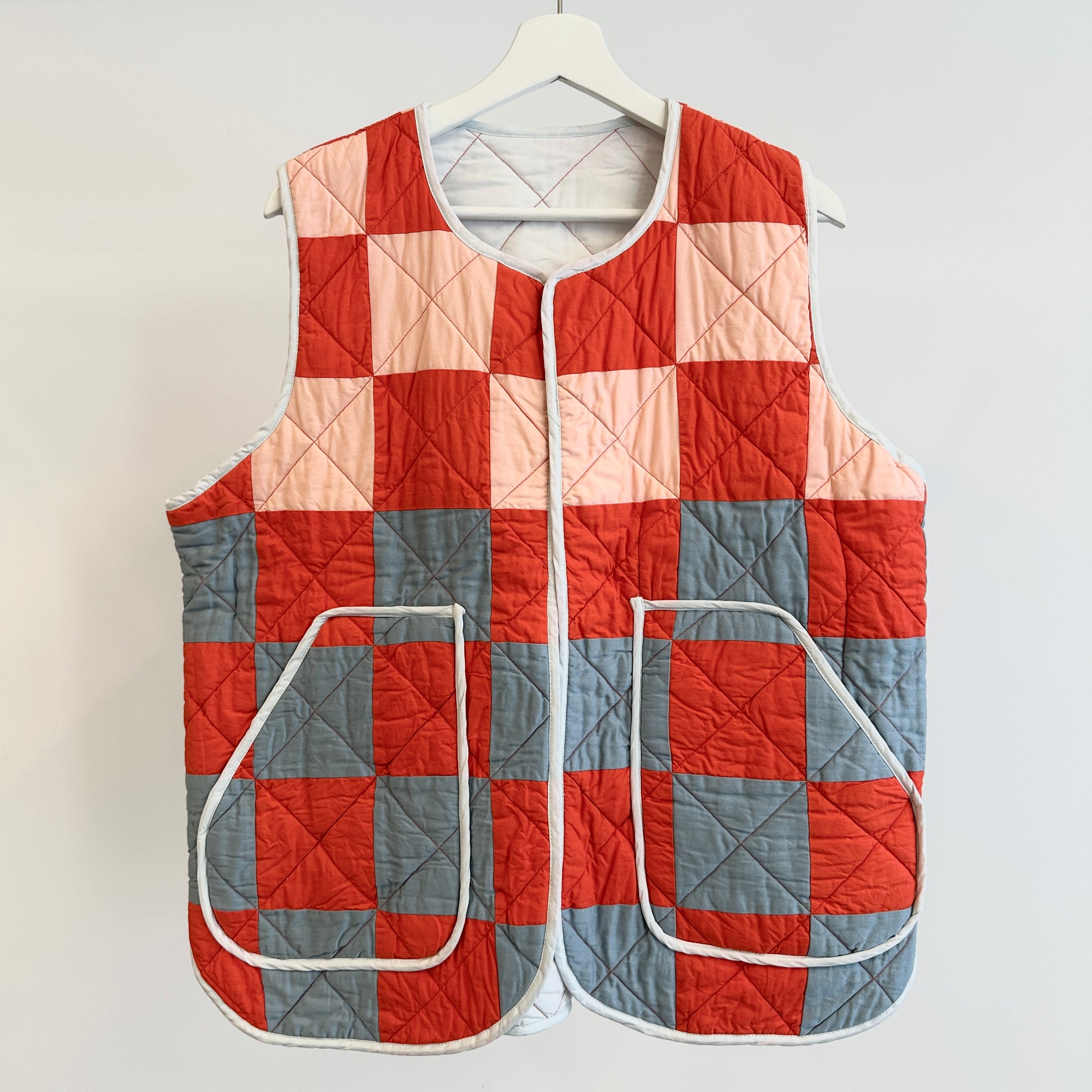 Medium Patchwork Vest - Solid Binding (SAMPLE)