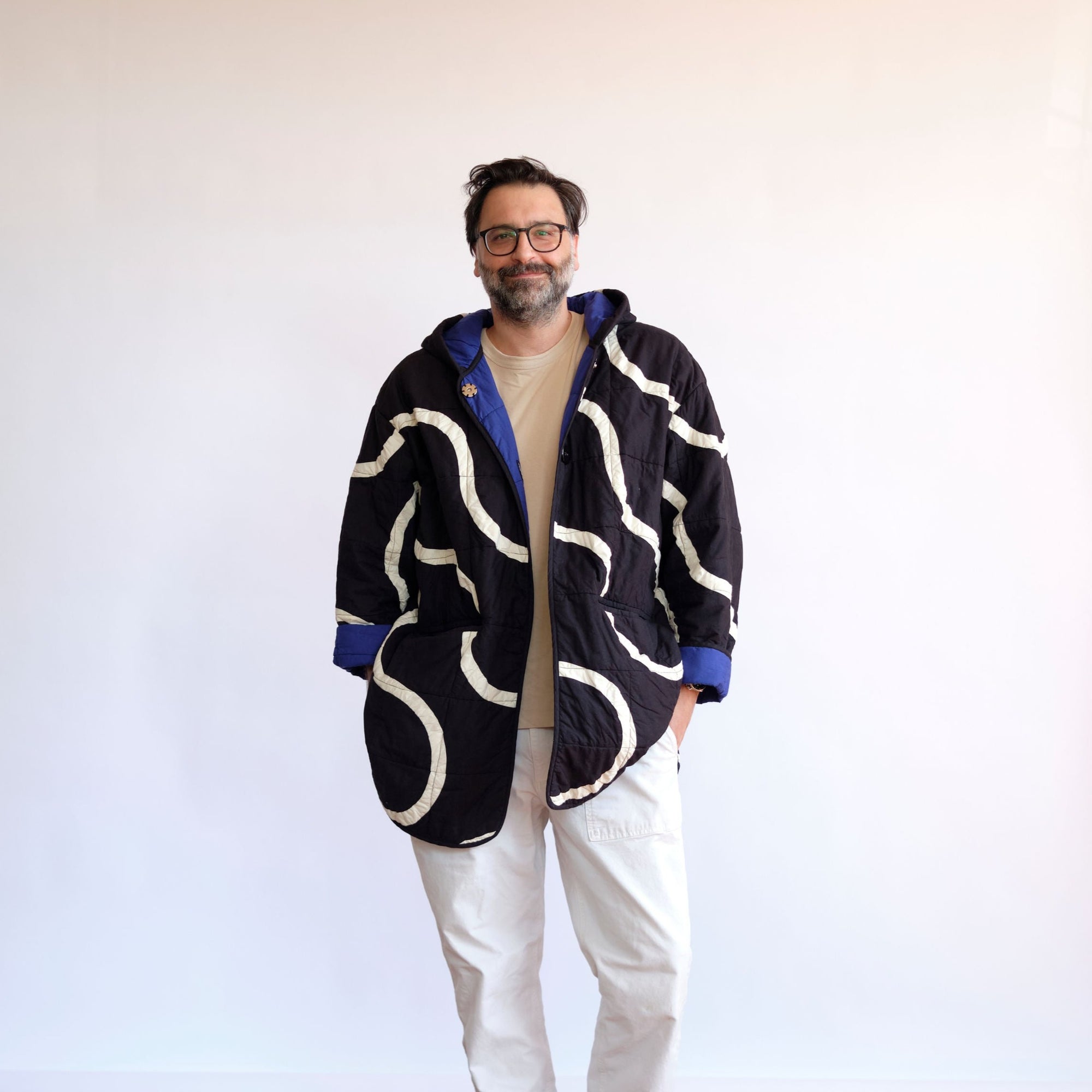 Snake Path Quilt Coat by Haptic Lab. 