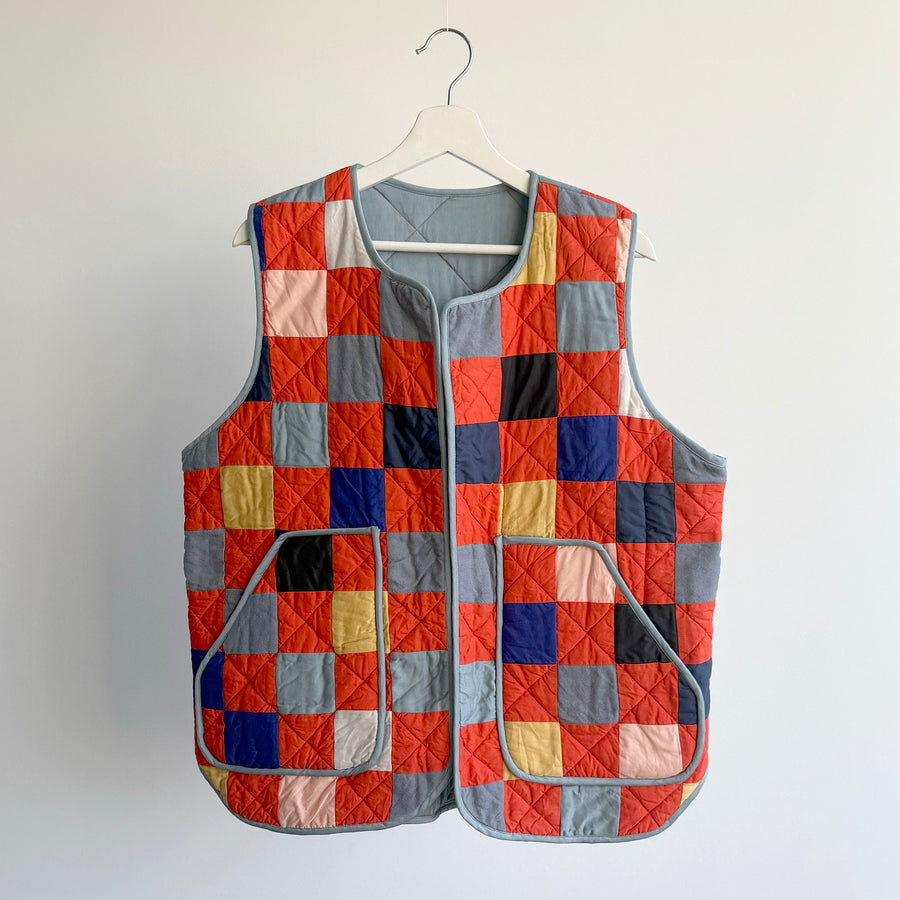Medium Patchwork Vest - Solid Binding (SAMPLE)