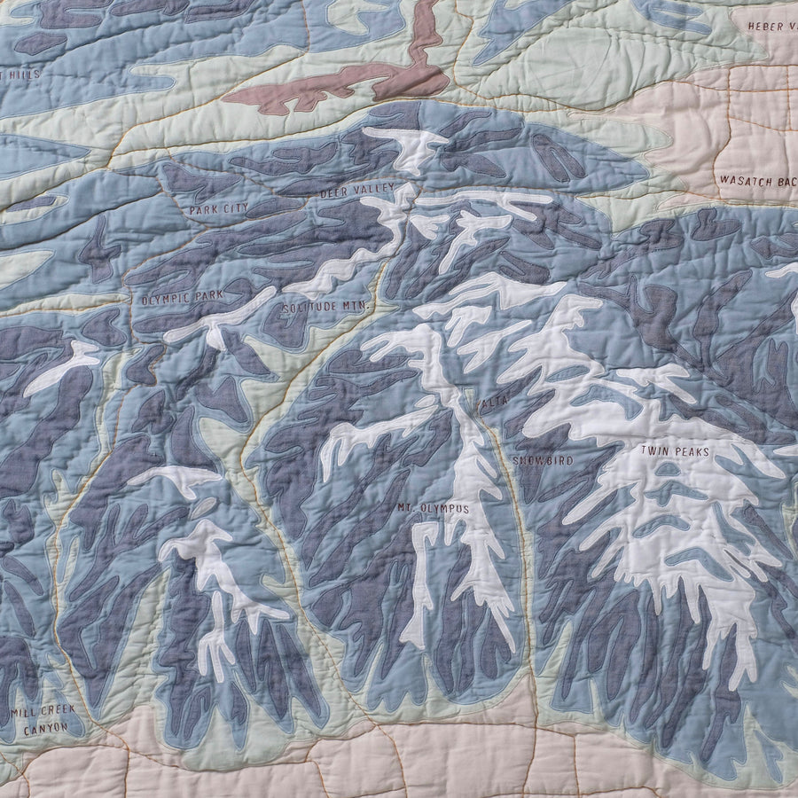 Wasatch Range, UT - Mountain Quilt