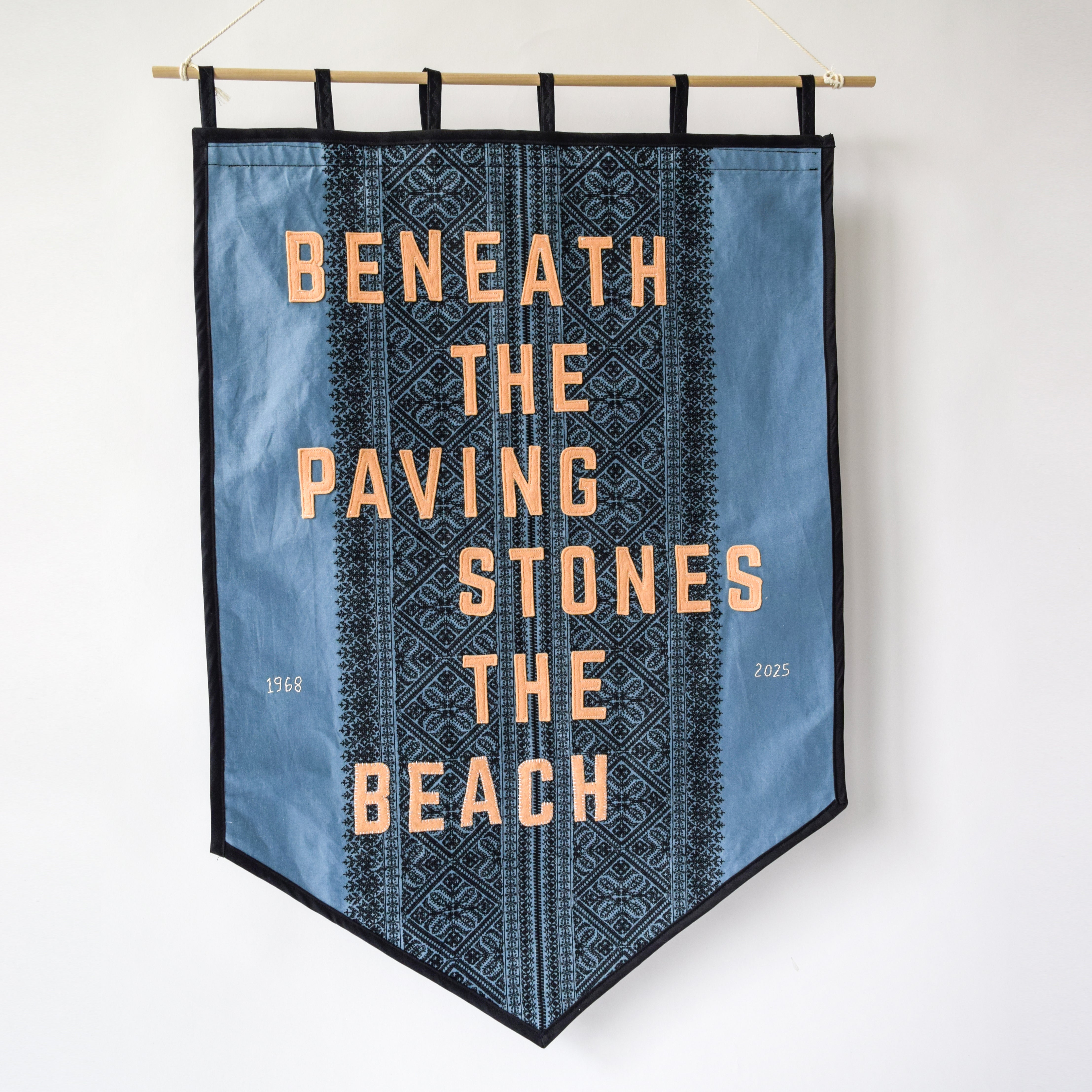 Beneath the paving stones, the beach