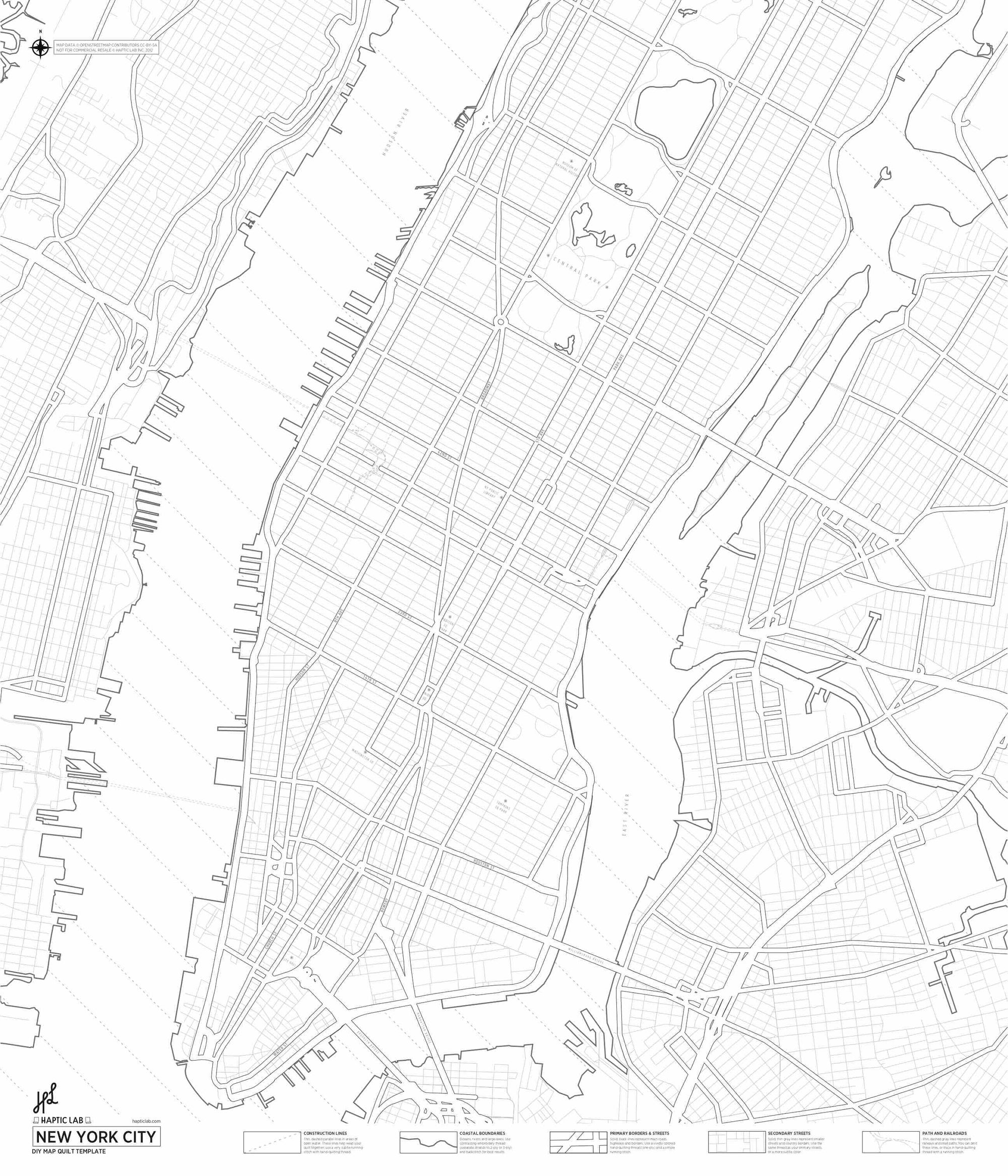 DIY Map Quilts (Print-At-Home) - Haptic Lab