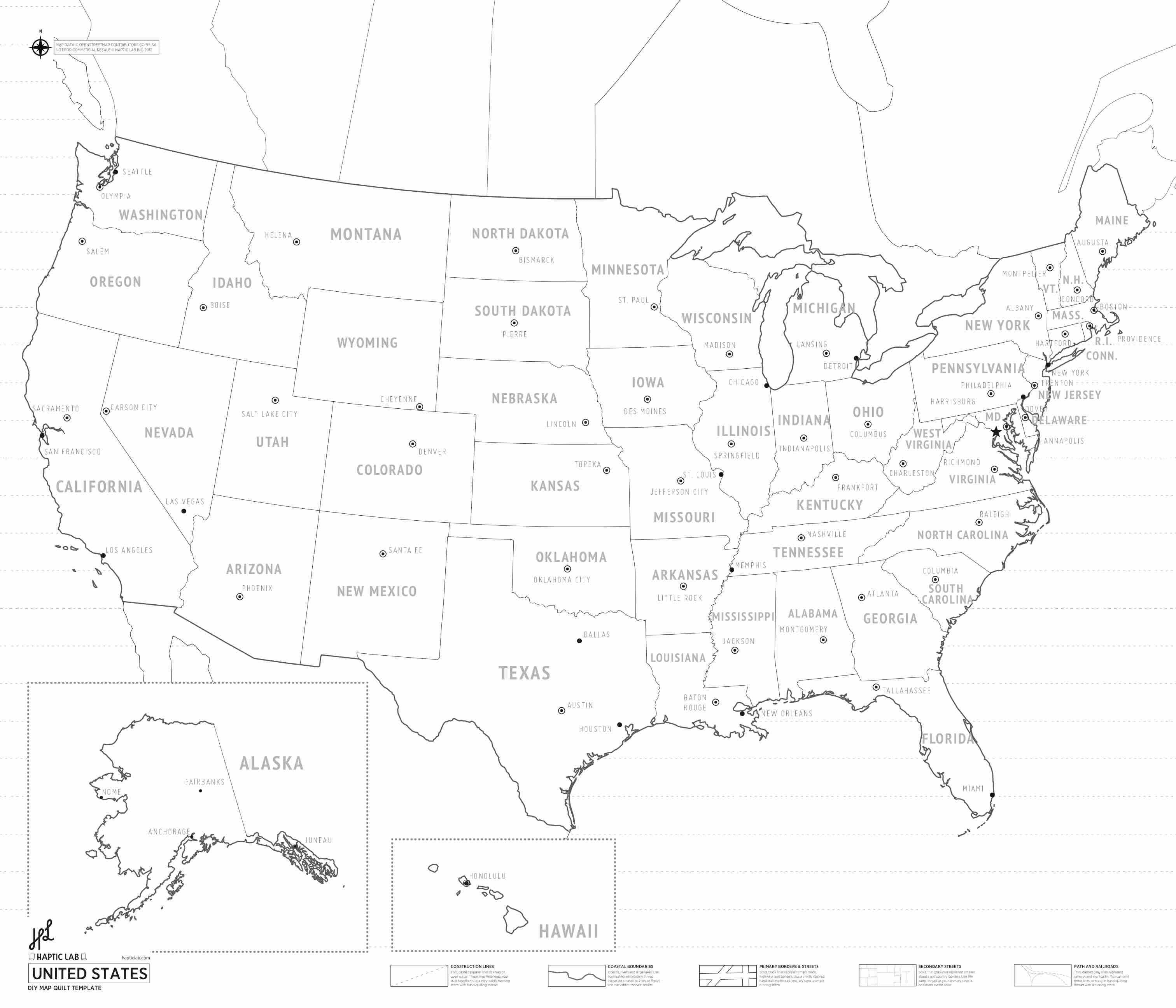 DIY Map Quilts (Print-At-Home) - Haptic Lab