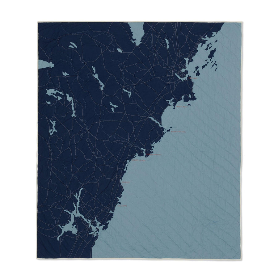 Southern Maine Quilt Navy Coastal Quilts