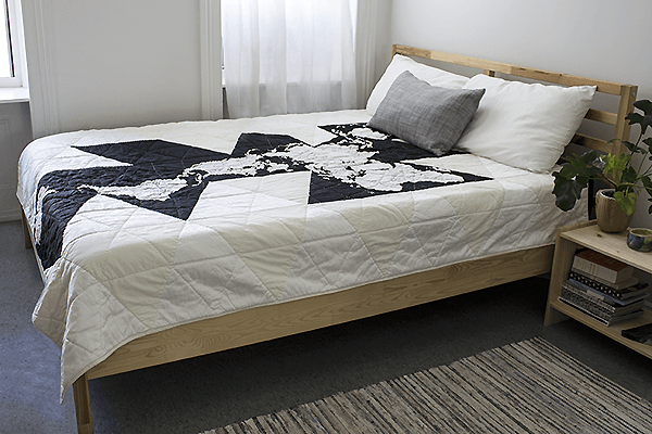 Dymaxion World Map Quilt - Haptic Lab